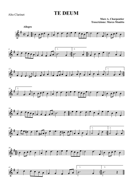 Te Deum Sheet Music