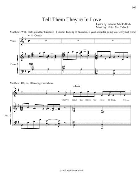 Tell Them They Re In Love Sheet Music