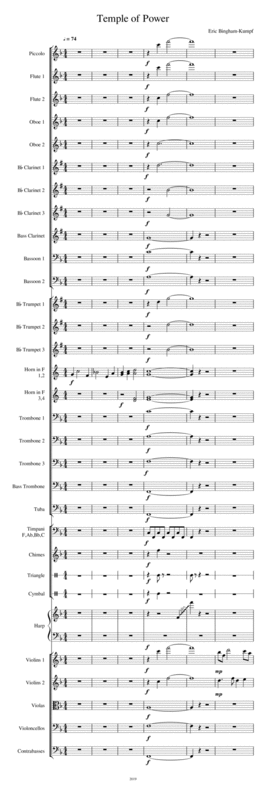 Free Sheet Music Temple Of Power