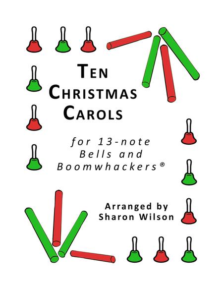 Free Sheet Music Ten Christmas Carols For 13 Note Bells And Boomwhackers With Black And White Notes