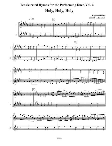 Free Sheet Music Ten Selected Hymns For The Performing Duet Vol 4 Alto And Tenor Saxophone