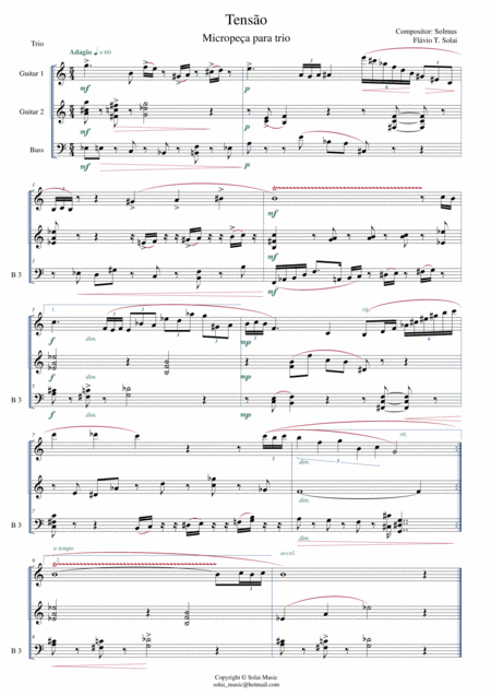 Free Sheet Music Tenso