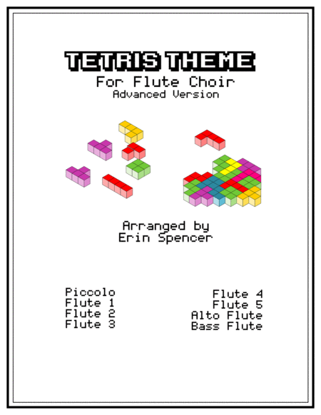 Free Sheet Music Tetris Theme For Advanced Flute Choir