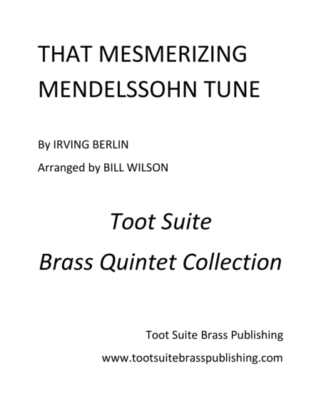 Free Sheet Music That Mesmerizing Mendelssohn Tune