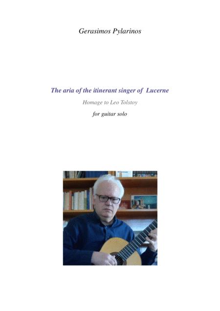 Free Sheet Music The Aria Of The Itinerant Singer Of Lucerne For Guitar Solo