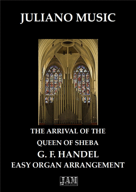 The Arrival Of The Queen Of Sheba Easy Organ C Version G F Handel Sheet Music