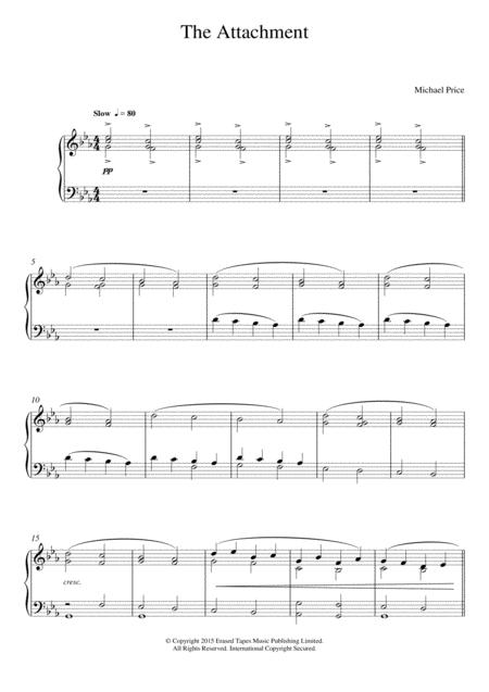 Free Sheet Music The Attachment