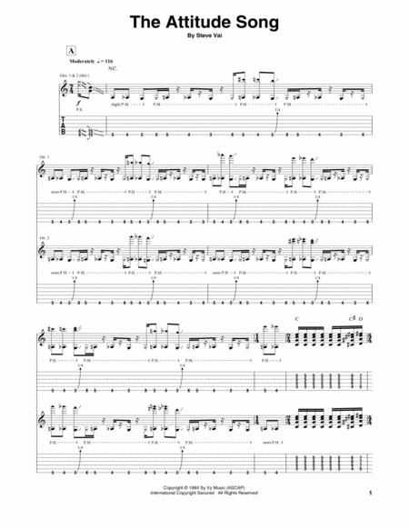 The Attitude Song Sheet Music