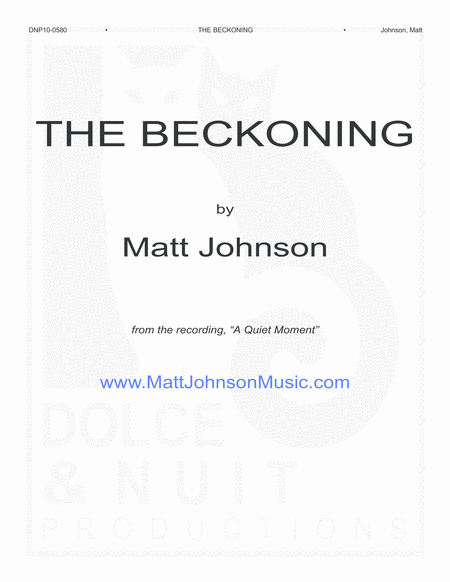 Free Sheet Music The Beckoning