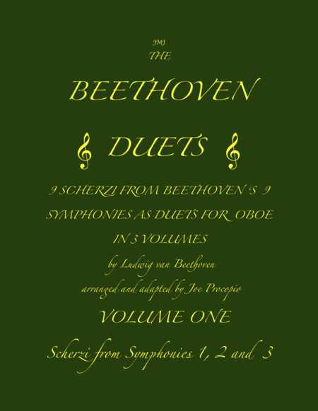 Free Sheet Music The Beethoven Duets For Oboe Volume 1 Scherzi 1 2 And 3