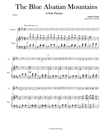 The Blue Alsatian Mountains Sheet Music