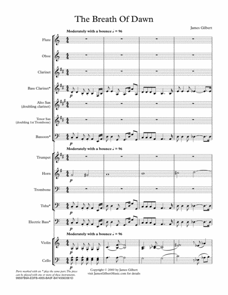 Free Sheet Music The Breath Of Dawn Ie016