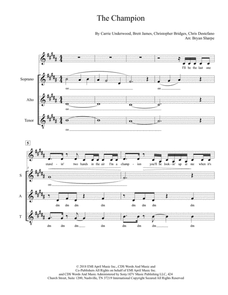 The Champion Sheet Music