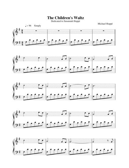 The Childrens Waltz Sheet Music