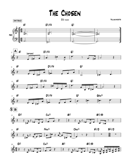 Free Sheet Music The Chosen Bb