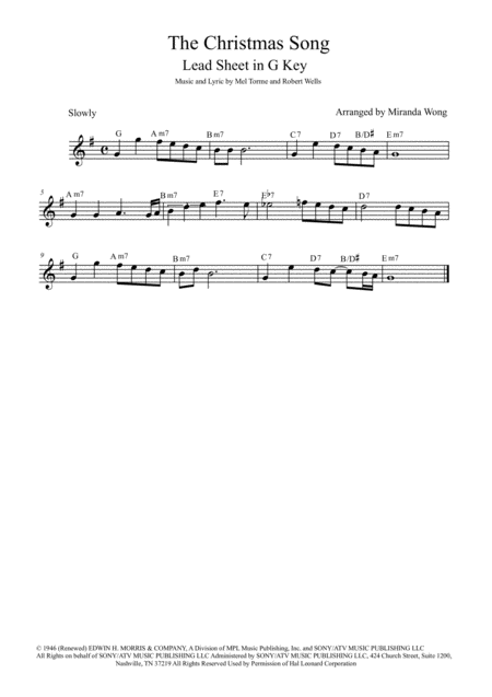 The Christmas Song Chestnuts Roasting On An Open Fire Soprano Or Tenor Saxophone Solo Sheet Music