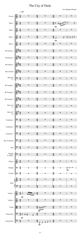 The City Of Dusk Sheet Music