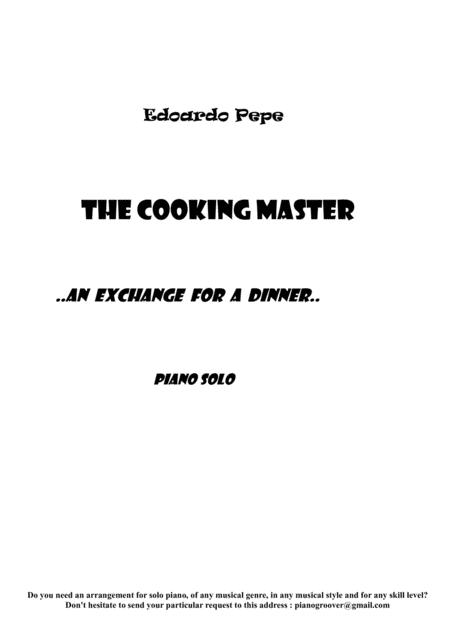 Free Sheet Music The Cooking Master