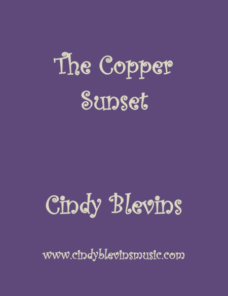 The Copper Sunset An Original Solo For Lap Harp From My Book Lap Harp Compendium Sheet Music