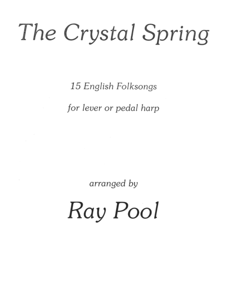 Free Sheet Music The Crystal Spring