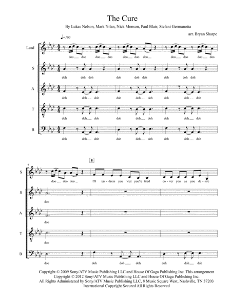 The Cure Sheet Music