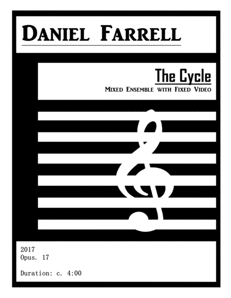 Free Sheet Music The Cycle Mixed Ensemble With Fixed Video Op 17