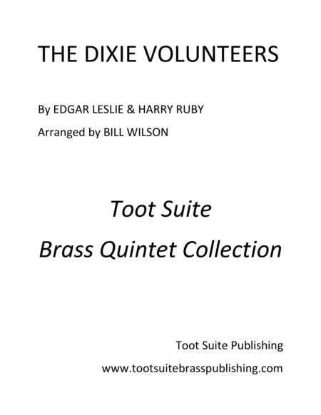 Free Sheet Music The Dixie Volunteers