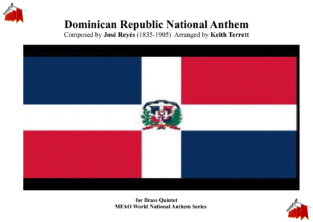 The Dominican Republic National Anthem For Brass Quintet Sheet Music