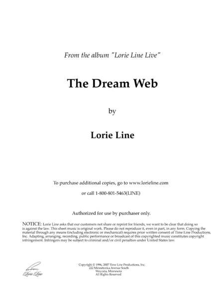 Free Sheet Music The Dream Web