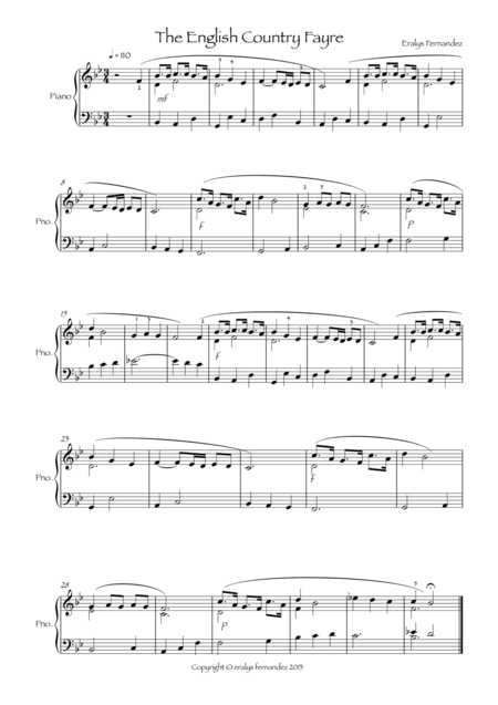 The English Country Fayre Sheet Music