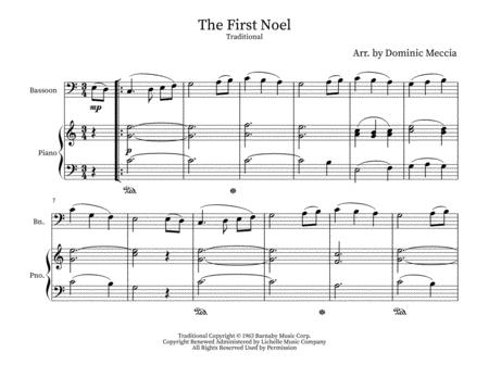 Free Sheet Music The First Noel Bassoon And Piano