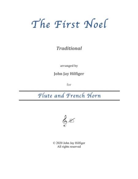 Free Sheet Music The First Noel For Flute And French Horn