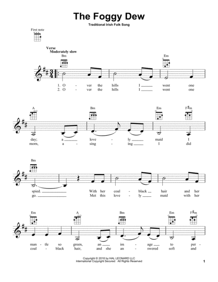 The Foggy Dew Sheet Music