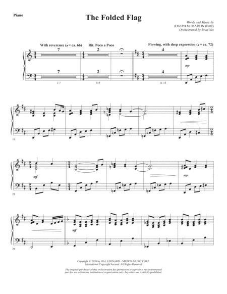 The Folded Flag Piano Sheet Music