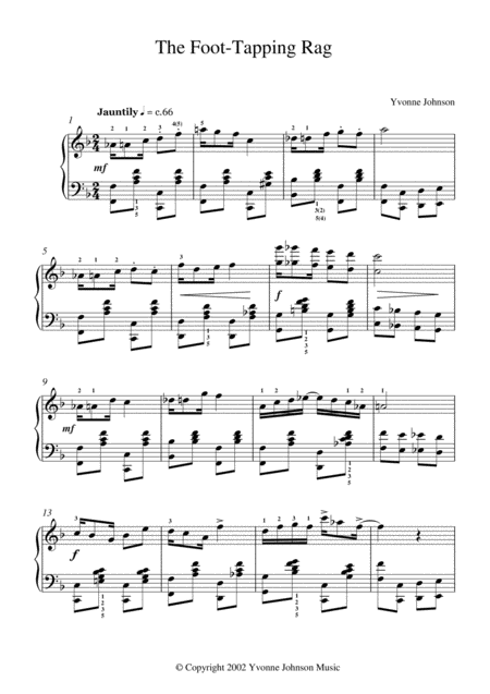 The Foot Tapping Rag Sheet Music