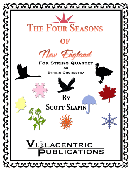 Free Sheet Music The Four Seasons Of New England For String Quartet Or String Orchestra