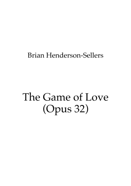 The Game Of Love Song With Piano Accompaniment Sheet Music