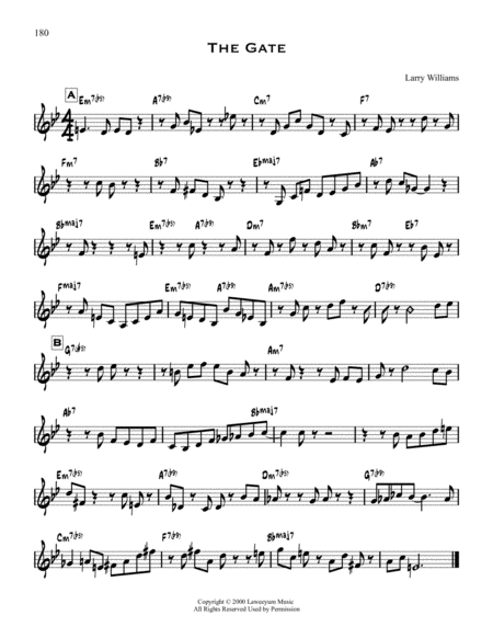 Free Sheet Music The Gate