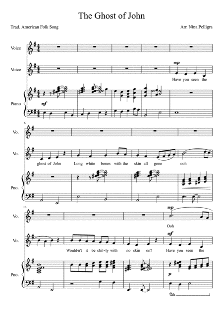 The Ghost Of John Sheet Music