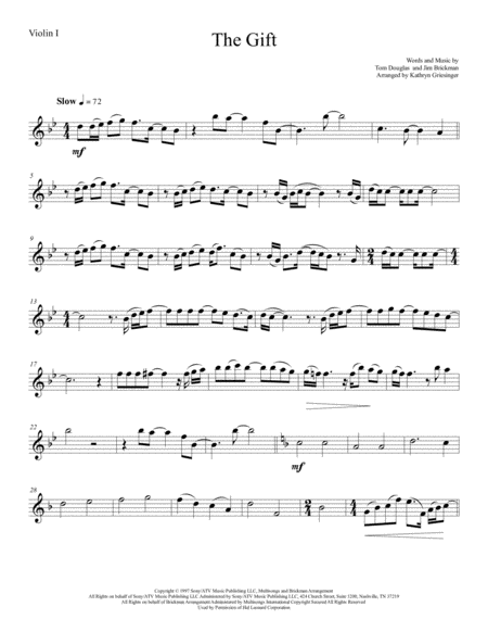 The Gift String Quartet Sheet Music