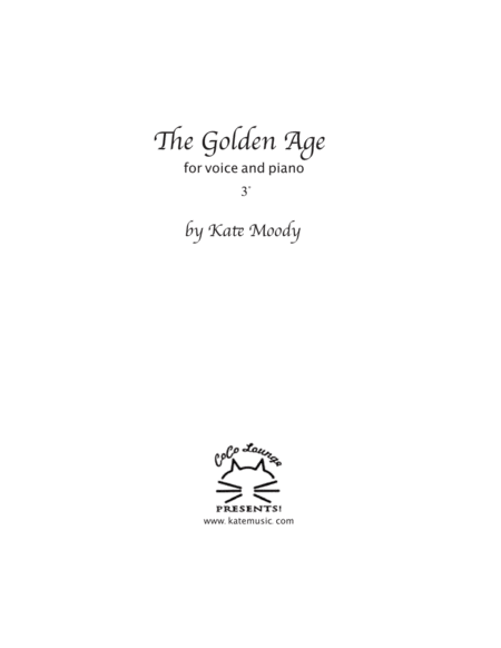 The Golden Age Sheet Music