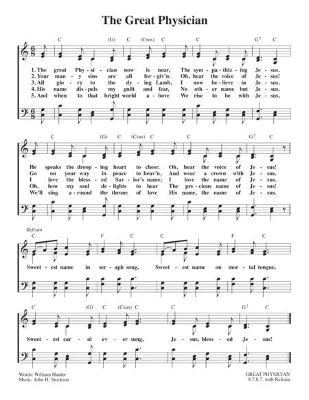 Free Sheet Music The Great Physician