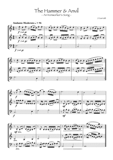 The Hammer Anvil Sheet Music