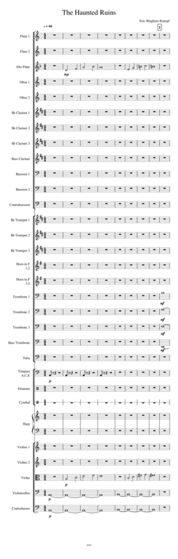 The Haunted Ruins Sheet Music