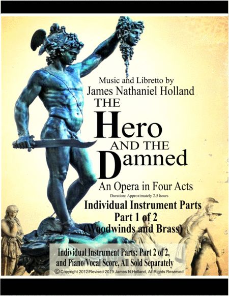 The Hero And Damned An Opera In Four Acts Individual Instruments 1 Of 2 Woodwinds And Brass Sheet Music