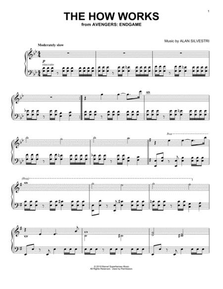 Free Sheet Music The How Works From Avengers Endgame