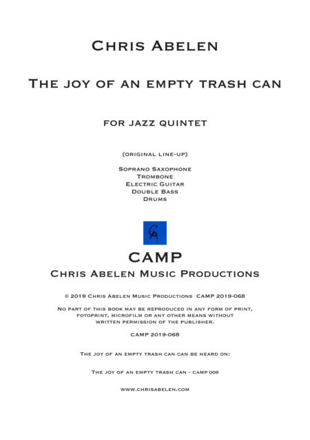 The Joy Of An Empty Trash Can Sheet Music