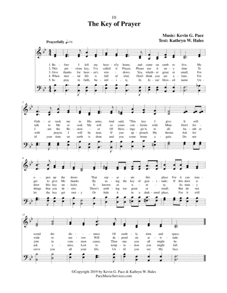 The Key Of Prayer An Original Hymn Sheet Music