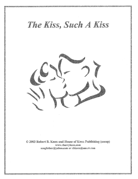 The Kiss Such A Kiss Sheet Music