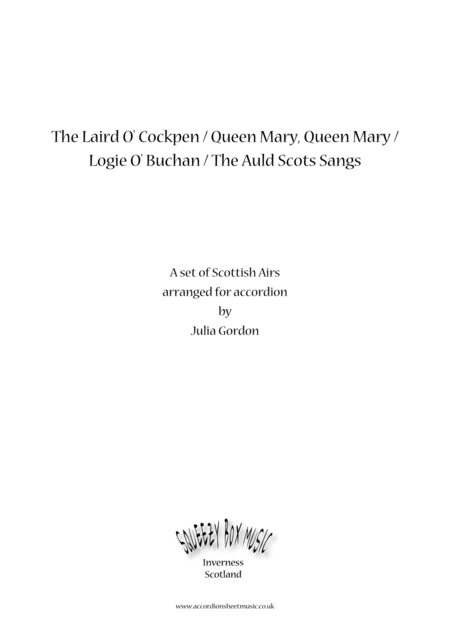 The Laird O Cockpen Queen Mary Queen Mary Logie O Buchan The Auld Scots Sangs Sheet Music